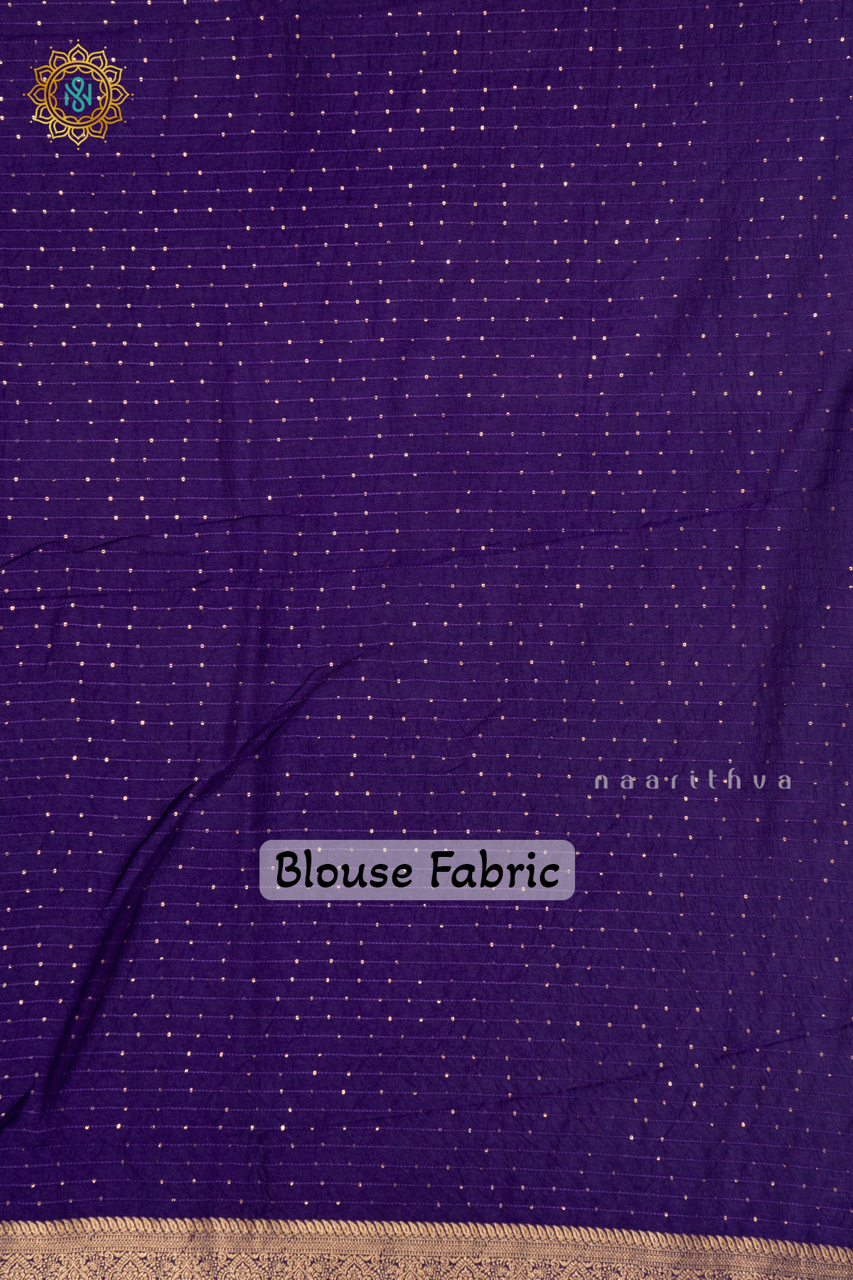 ORANGE WITH PURPLE - SEMI CREPE SILK