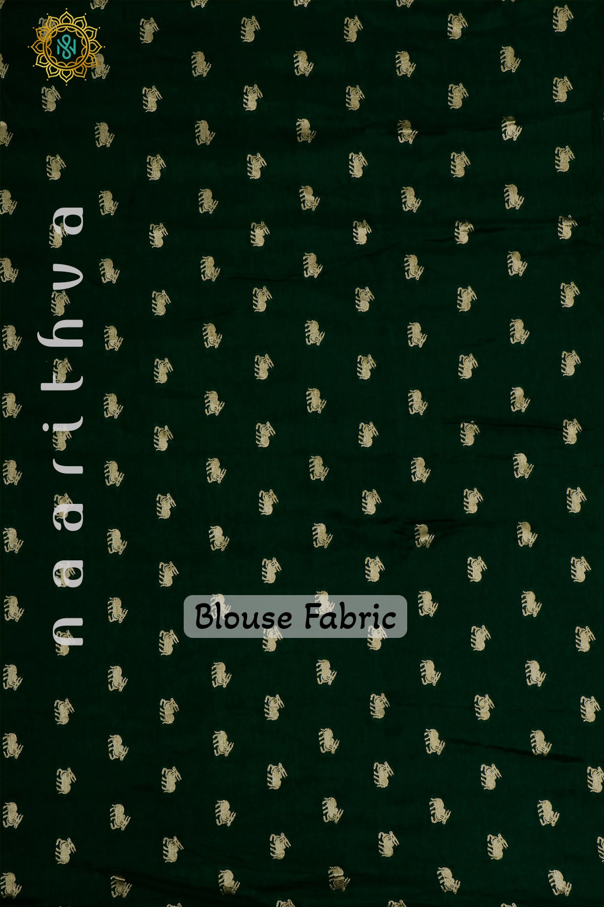 PARROT GREEN WITH BOTTLE GREEN - DOLA SILK