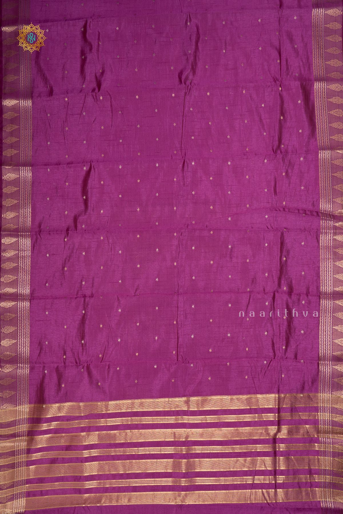 MAGENTA - SEMI RAW SILK