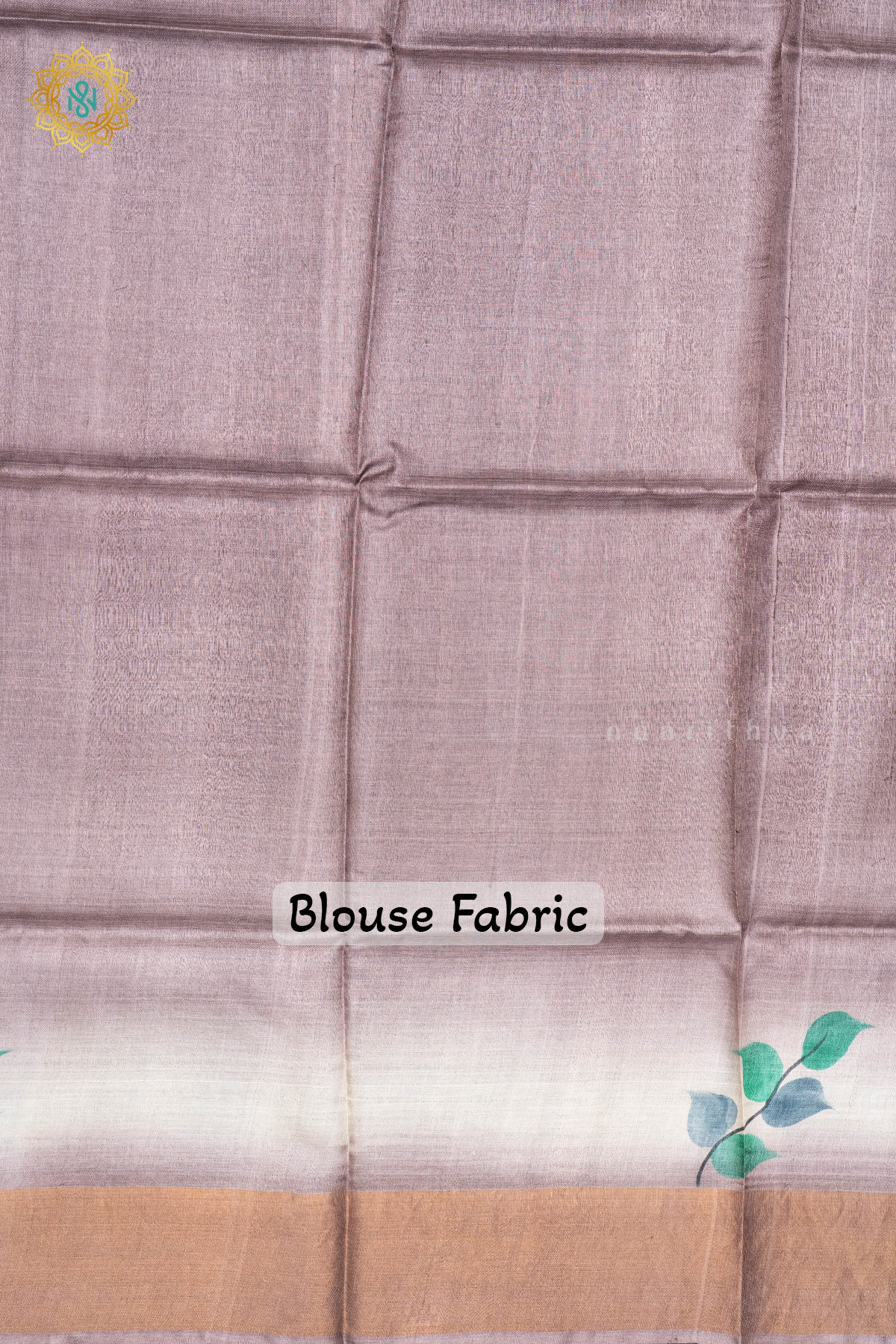 OFF WHITE - PURE TUSSAR SILK WITH HAND PAINTED