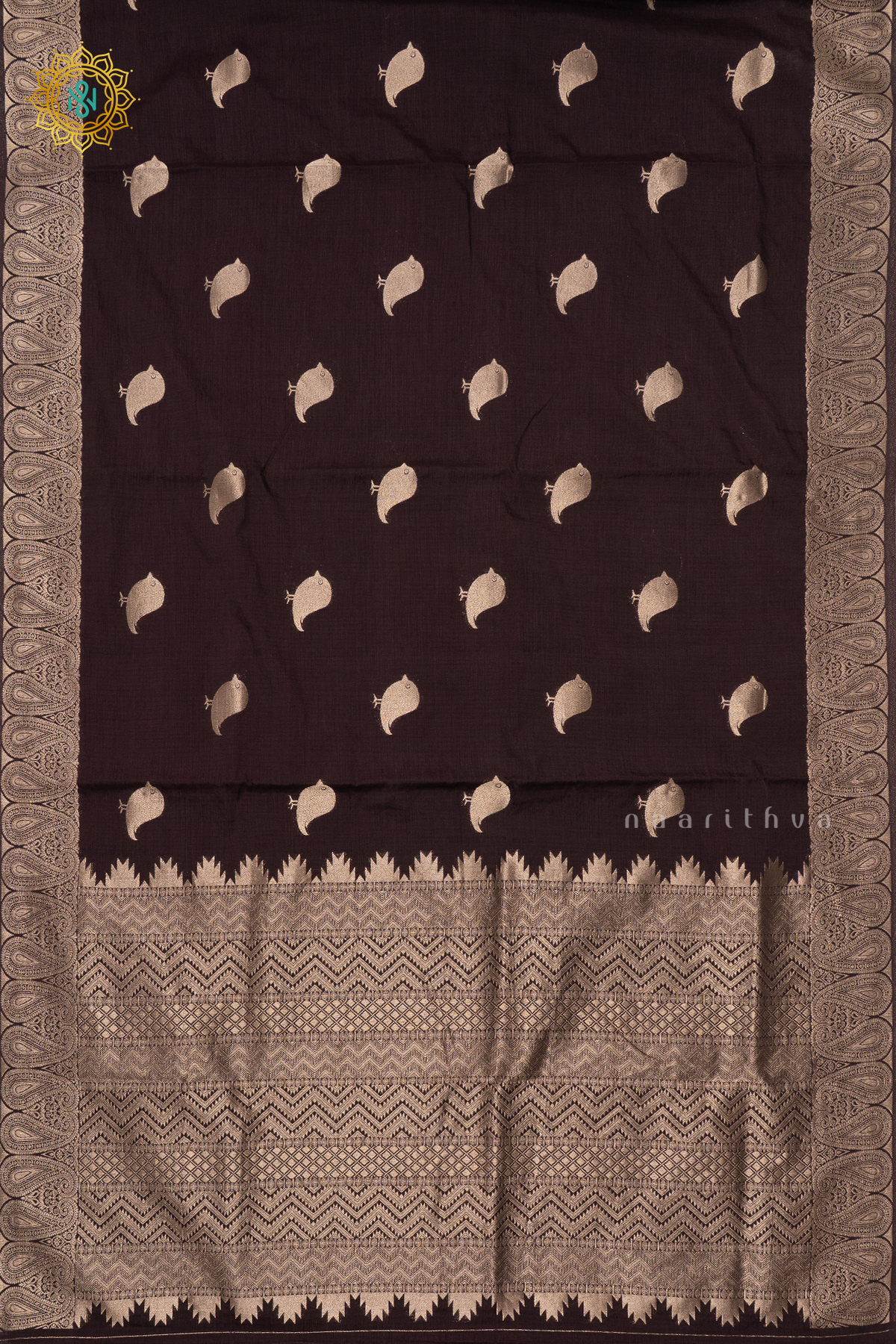 BROWN - CHANDERI SILK COTTON