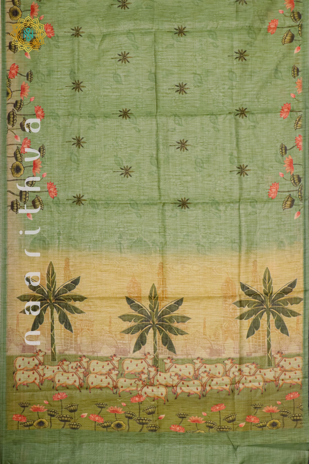 GREEN - LINEN TISSUE