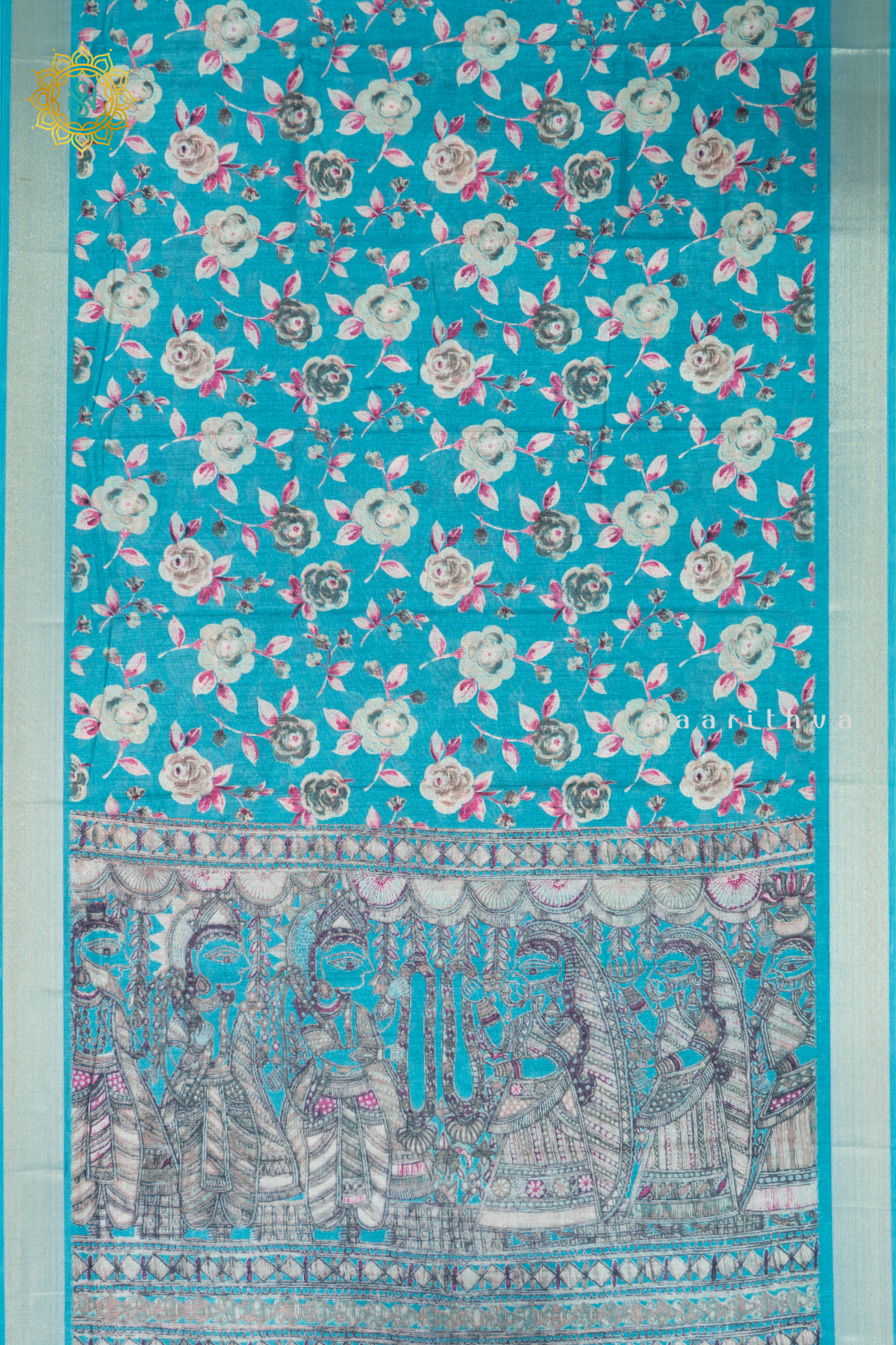 AQUA BLUE - LINEN SILK