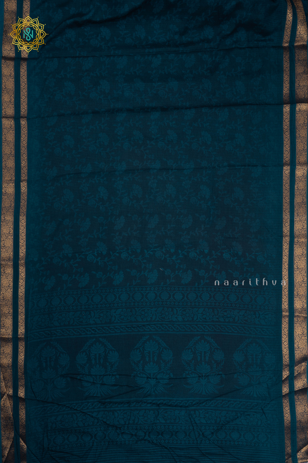 TEAL BLUE - SEMI CREPE SILK