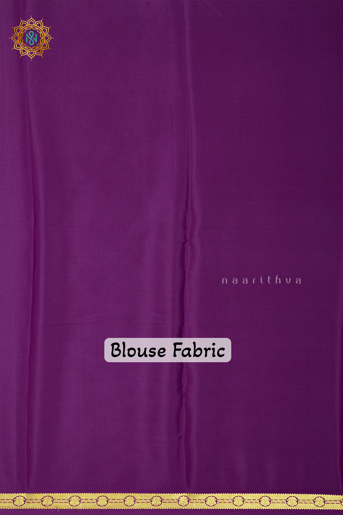YELLOW WITH PURPLE - PURE MYSORE CREPE SILK