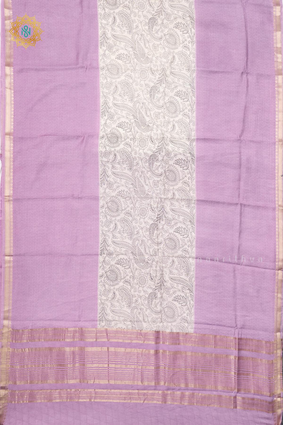 WHITE WITH LAVENDER - BUTTER CREPE