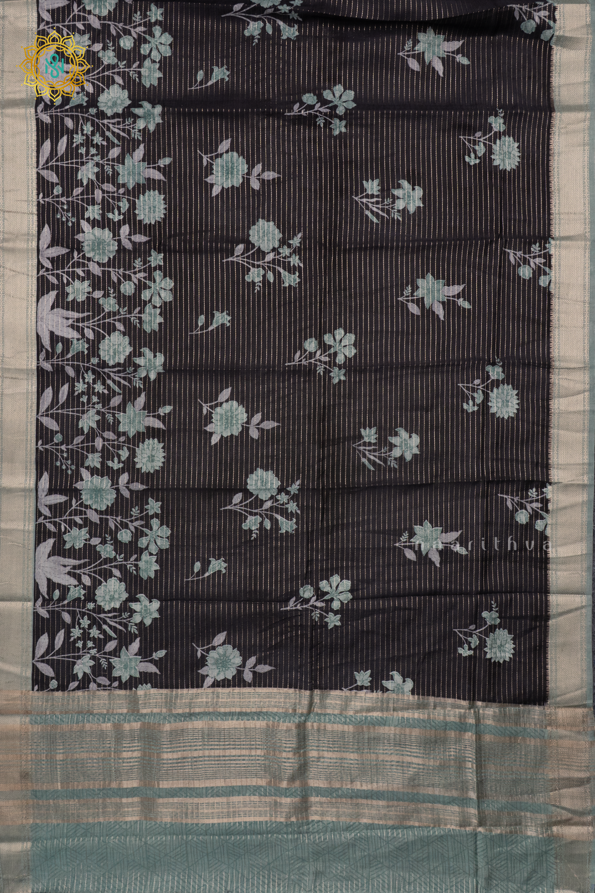 BLACK WITH PISTA GREEN - BUTTER CREPE