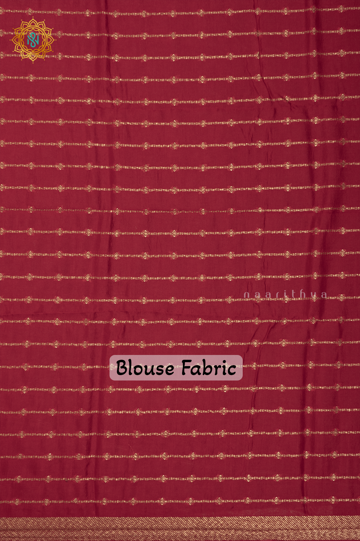 NAVY BLUE WITH RED - SEMI TUSSAR SILK