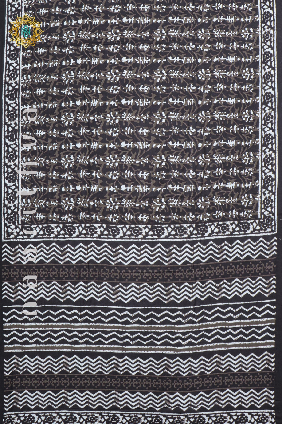BLACK WITH WHITE - MUL COTTON