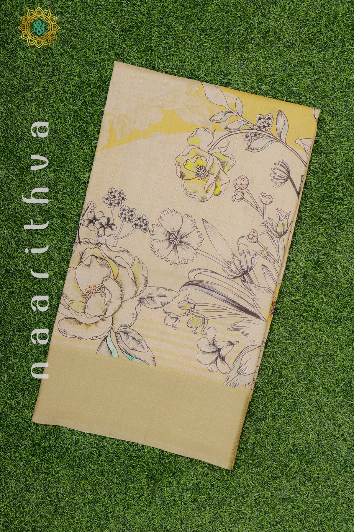 YELLOW - SEMI KOTHA CREPE