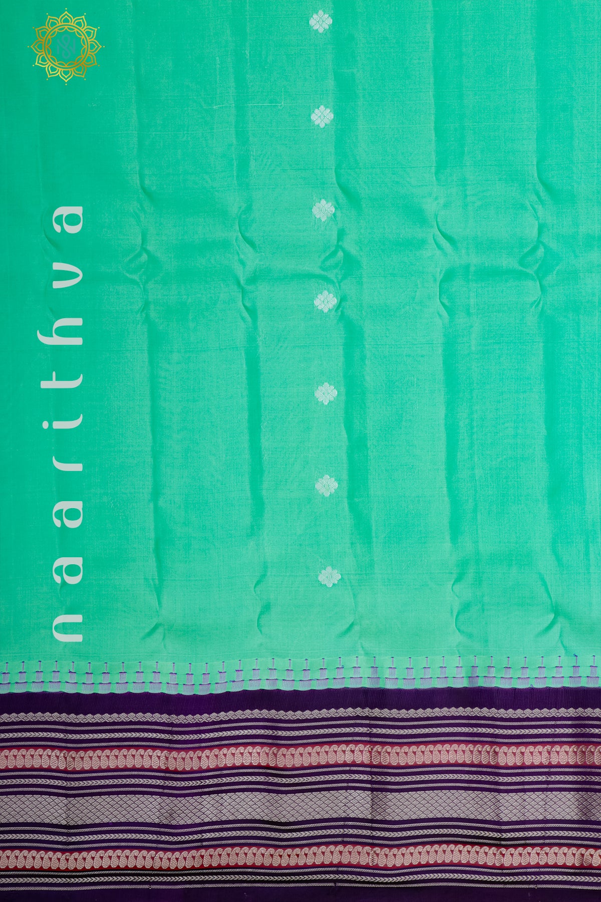 AQUA GREEN - PURE GADWAL SILK