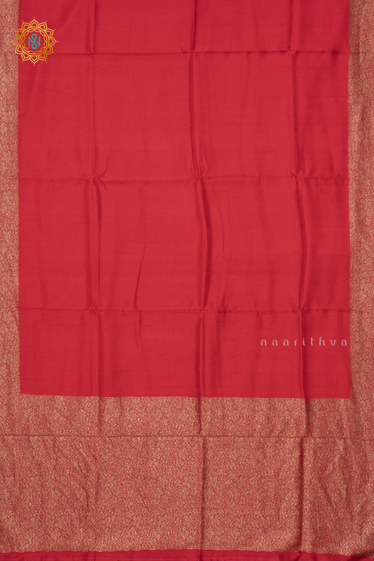 RED - SEMI TUSSAR SILK