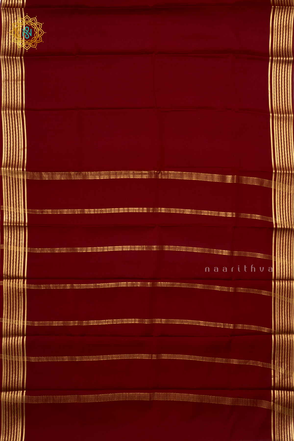 MAROON - PURE MYSORE CREPE SILK