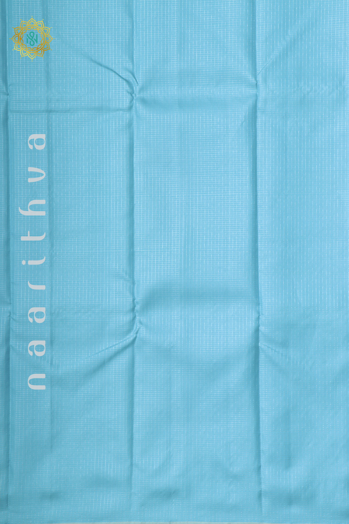 SKY BLUE WITH OFF WHITE - PURE KANJIVARAM SILK