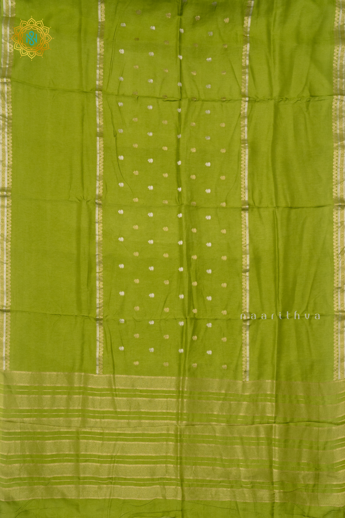 PARROT GREEN - SEMI CREPE SILK