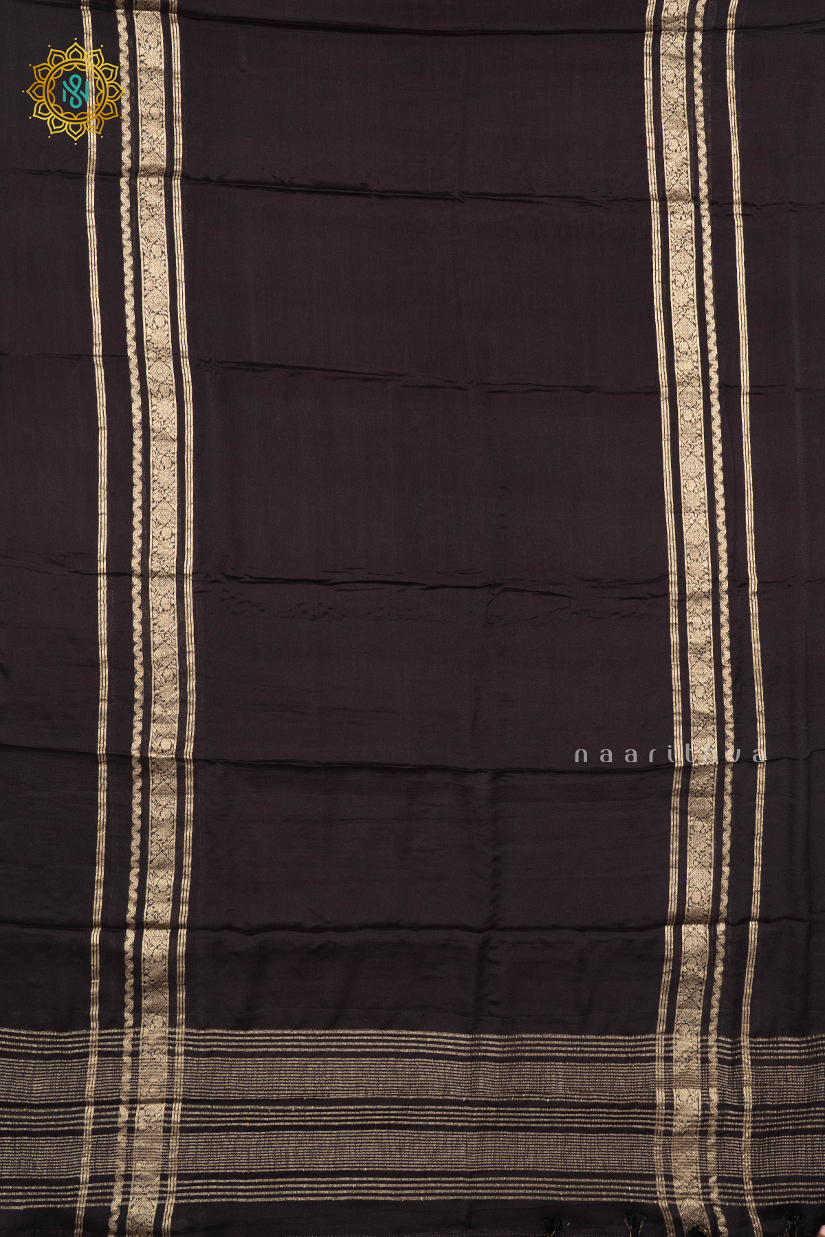 BLACK - SEMI MYSORE CREPE SILK
