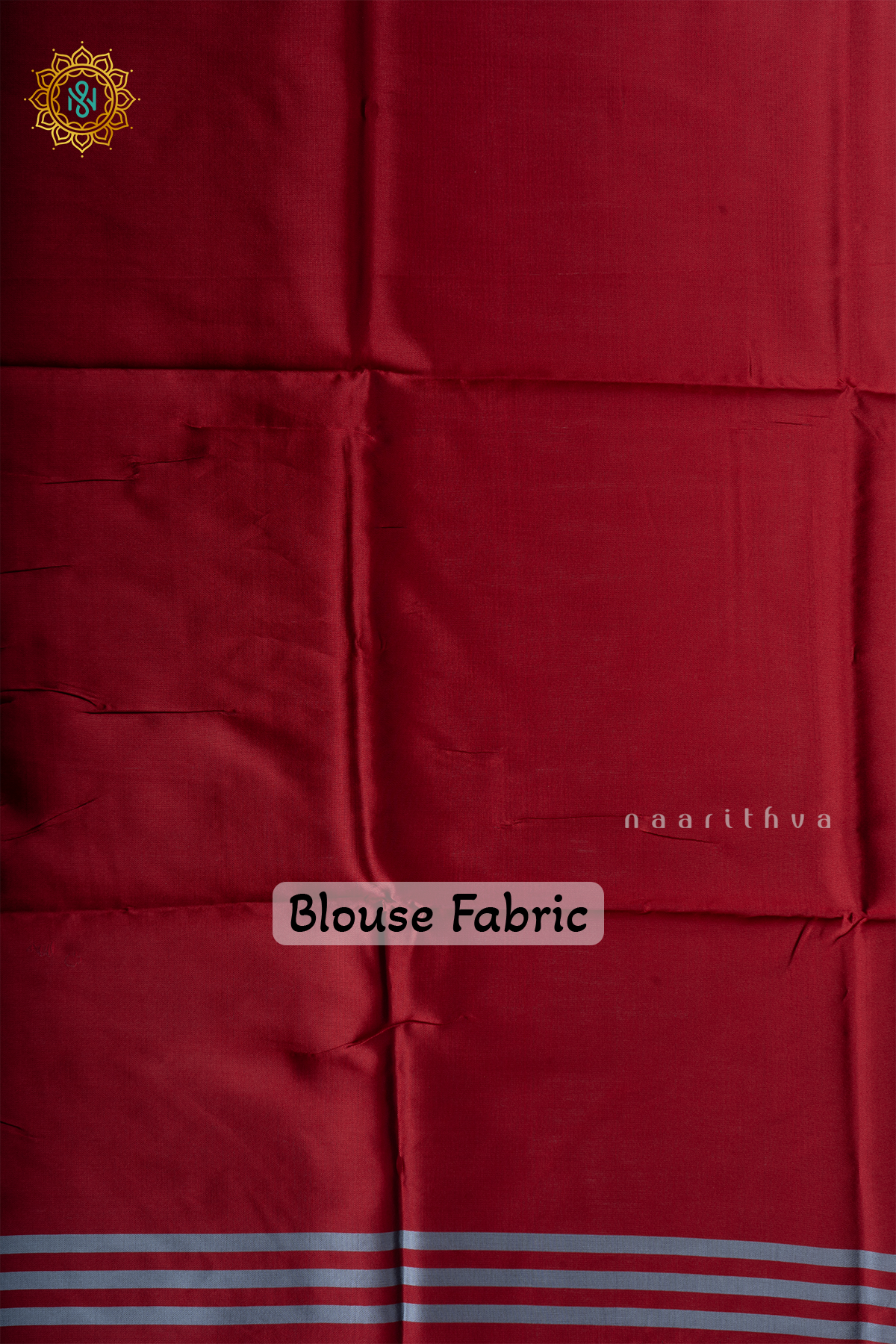 Beige With Red Semi Tussar Silk With Printed Body With Zari Border & Pallu