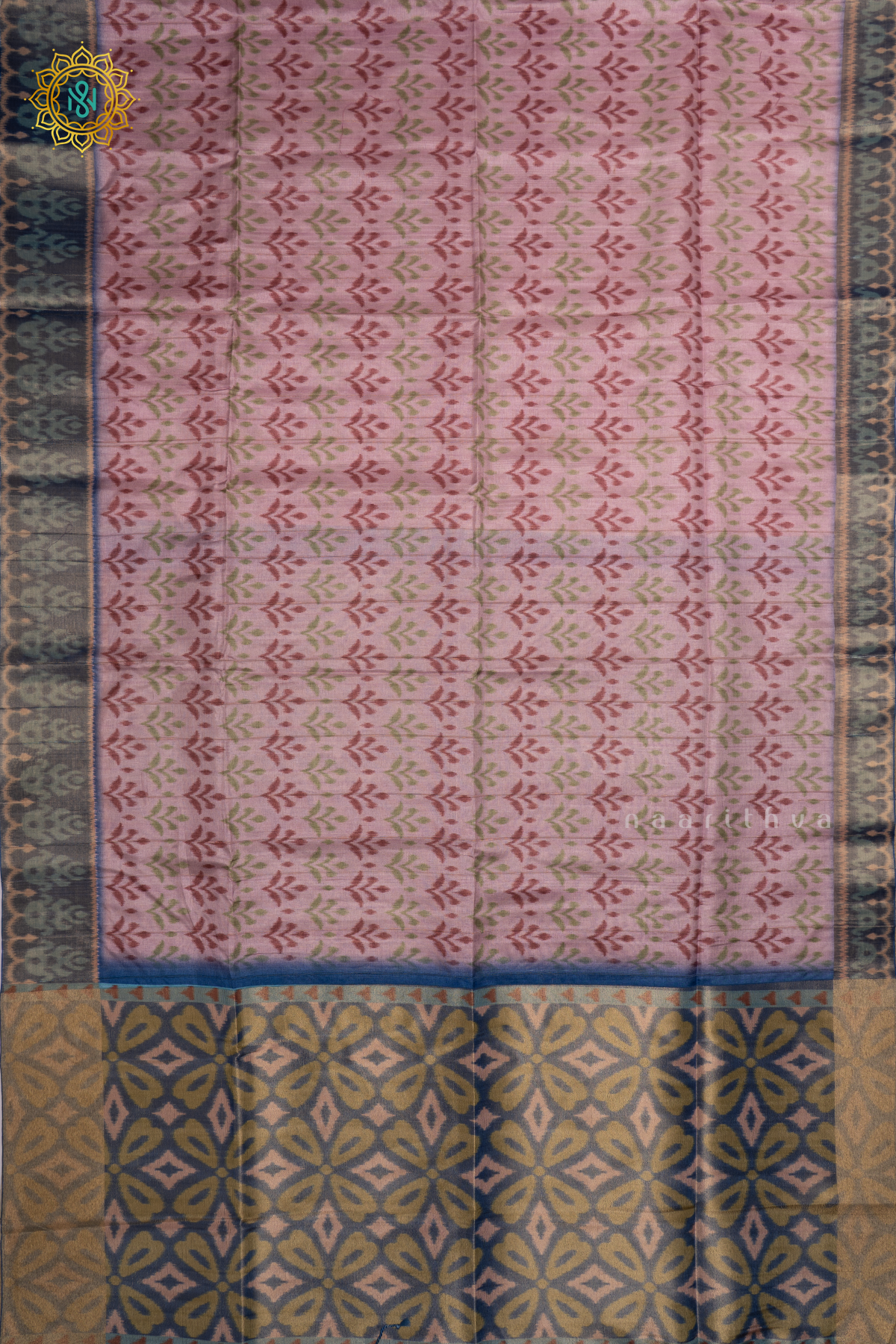LAVENDER WITH DARK BLUE - KOTHA TUSSAR