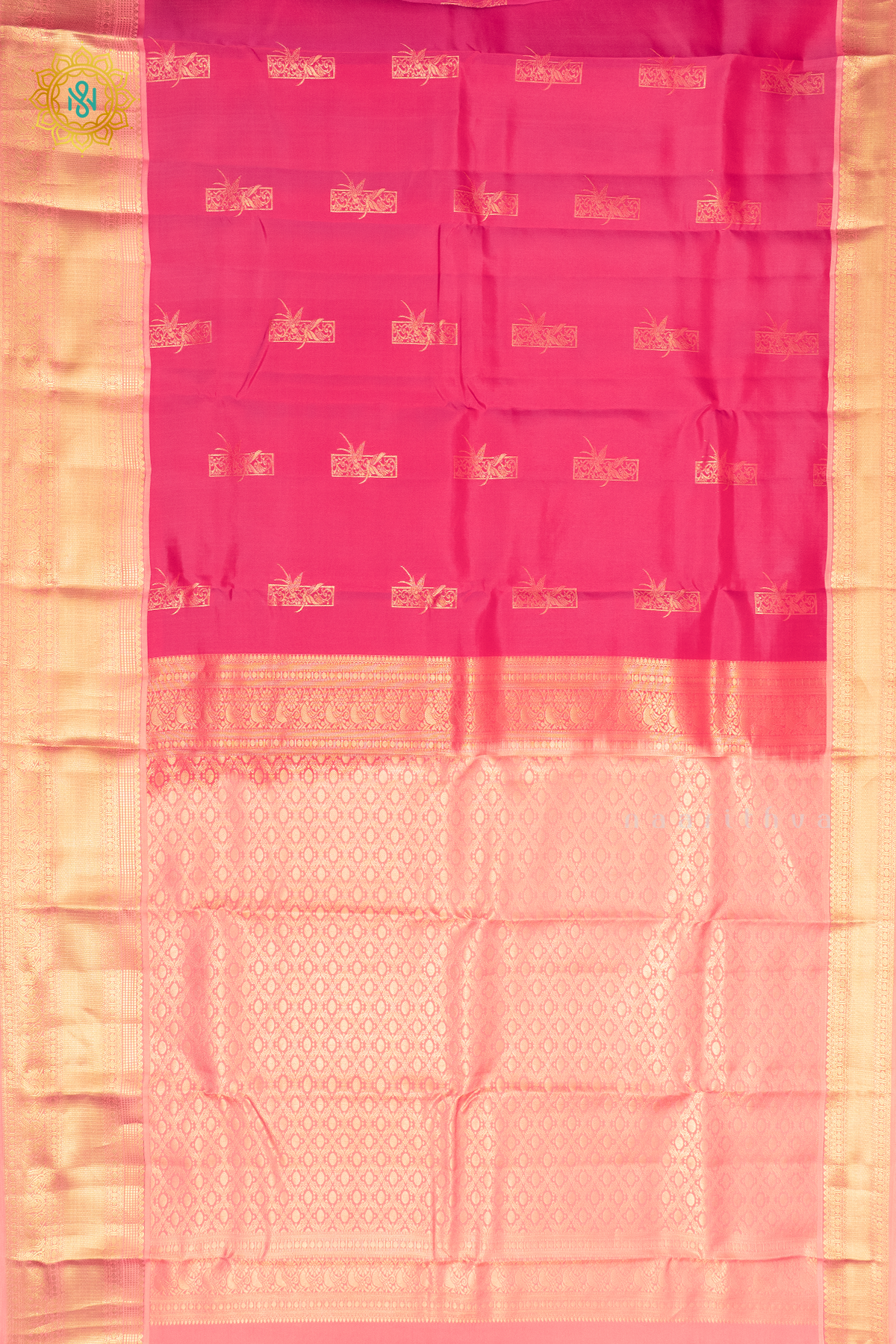 PINK WITH PEACH - KANJIVARAM PURE MIX