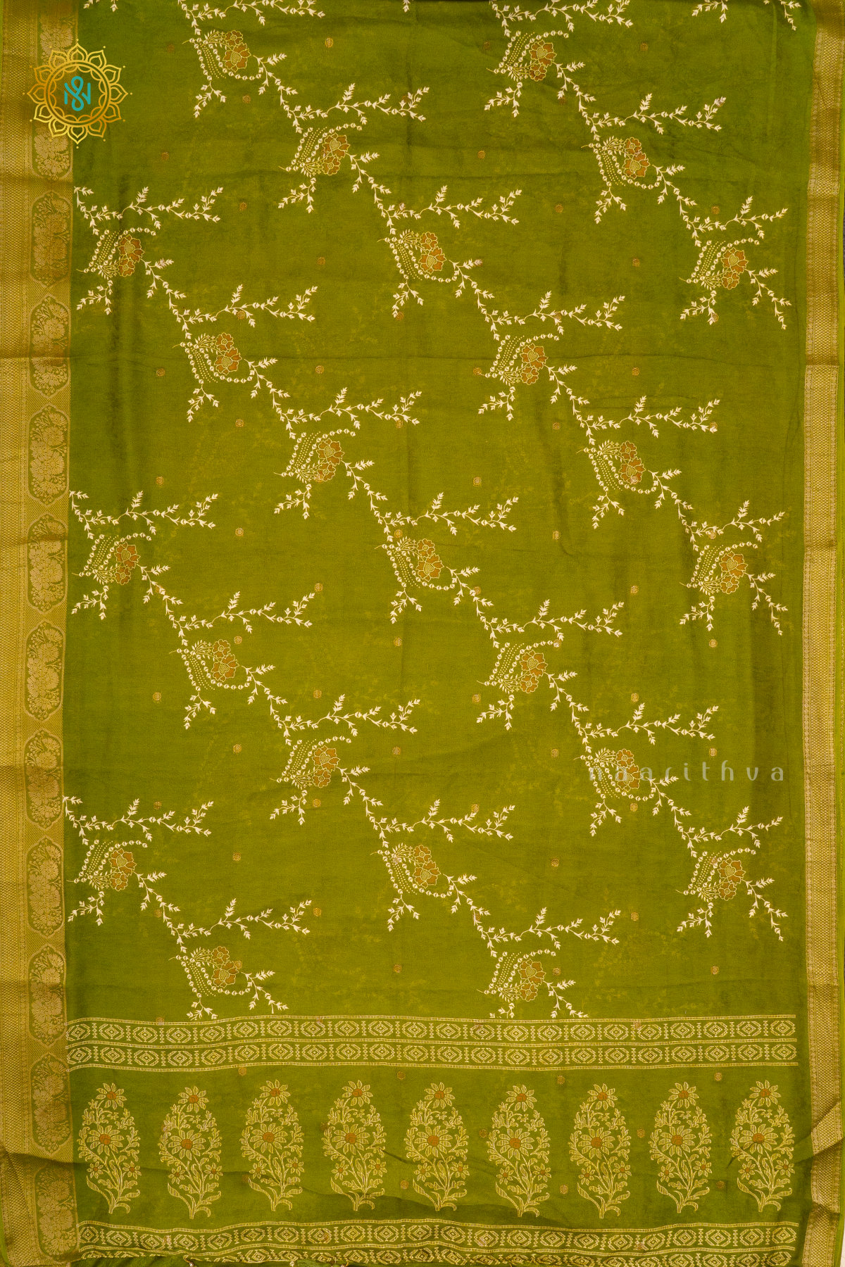 PARROT GREEN - SEMI GEORGETTE