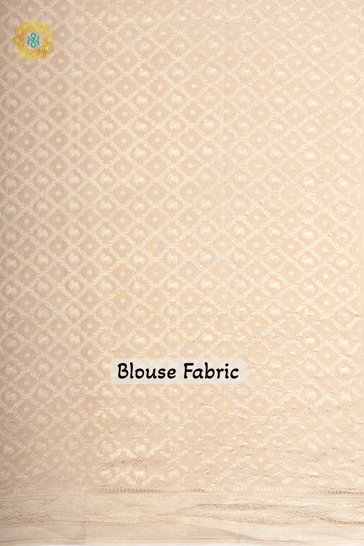 OFF WHITE - PURE BANARASI CREPE SILK