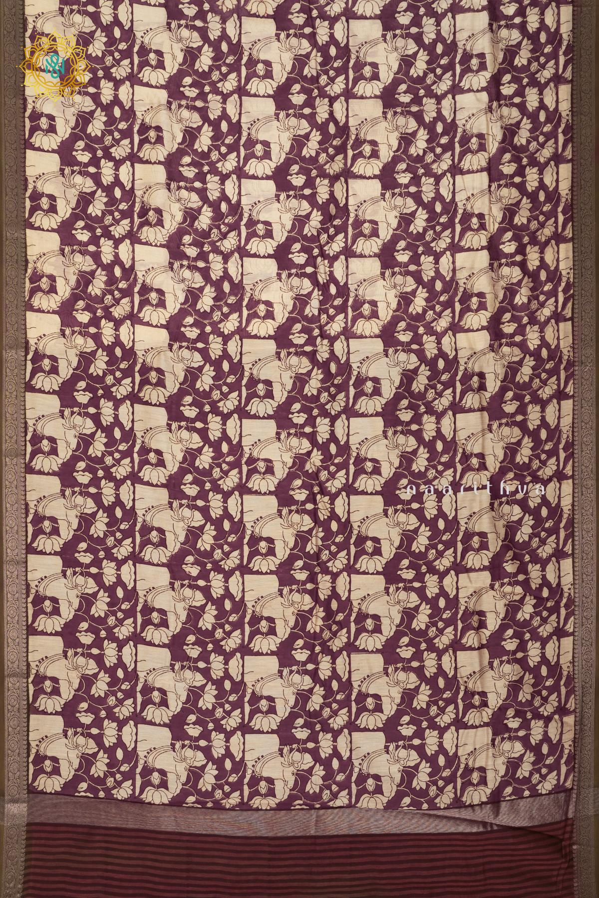 MAROON - CHANDERI SILK COTTON