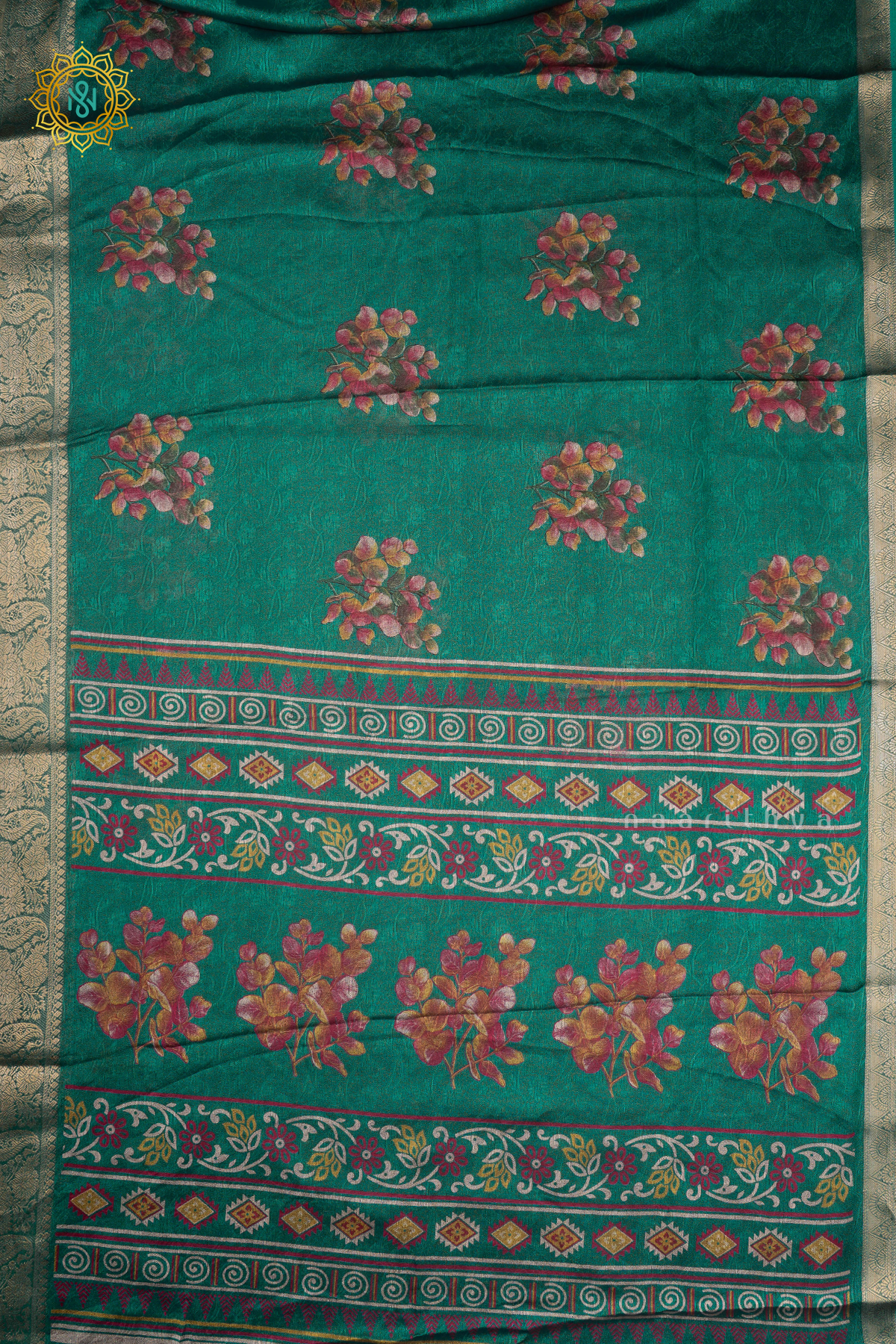 AQUA GREEN - SEMI GEORGETTE