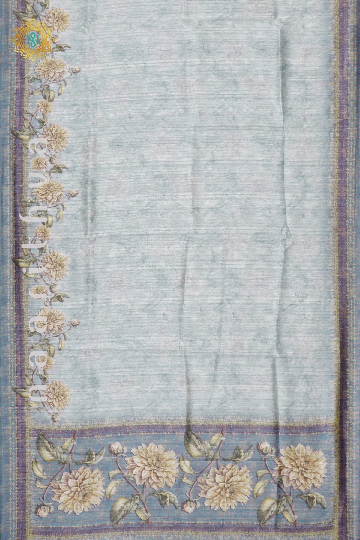 AQUA BLUE - JUTE COTTON
