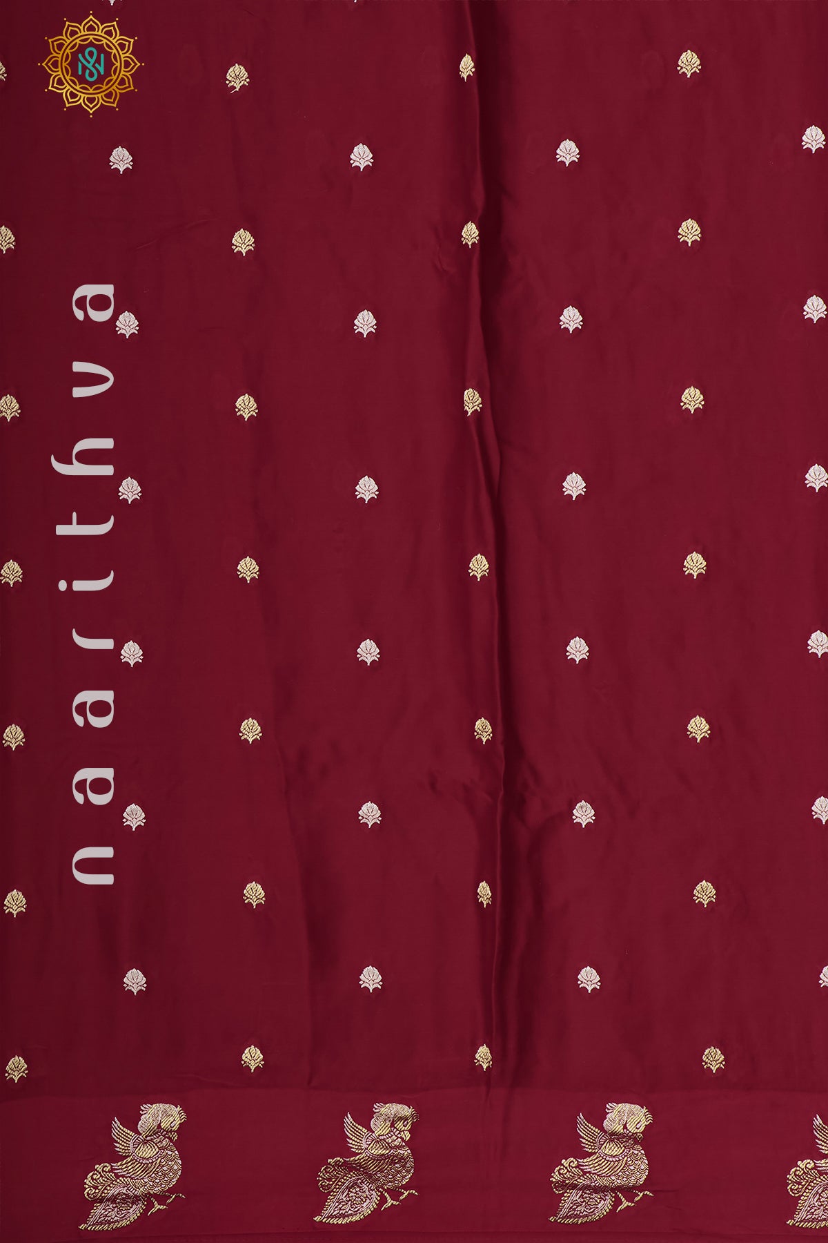 MAROON - SATIN CREPE