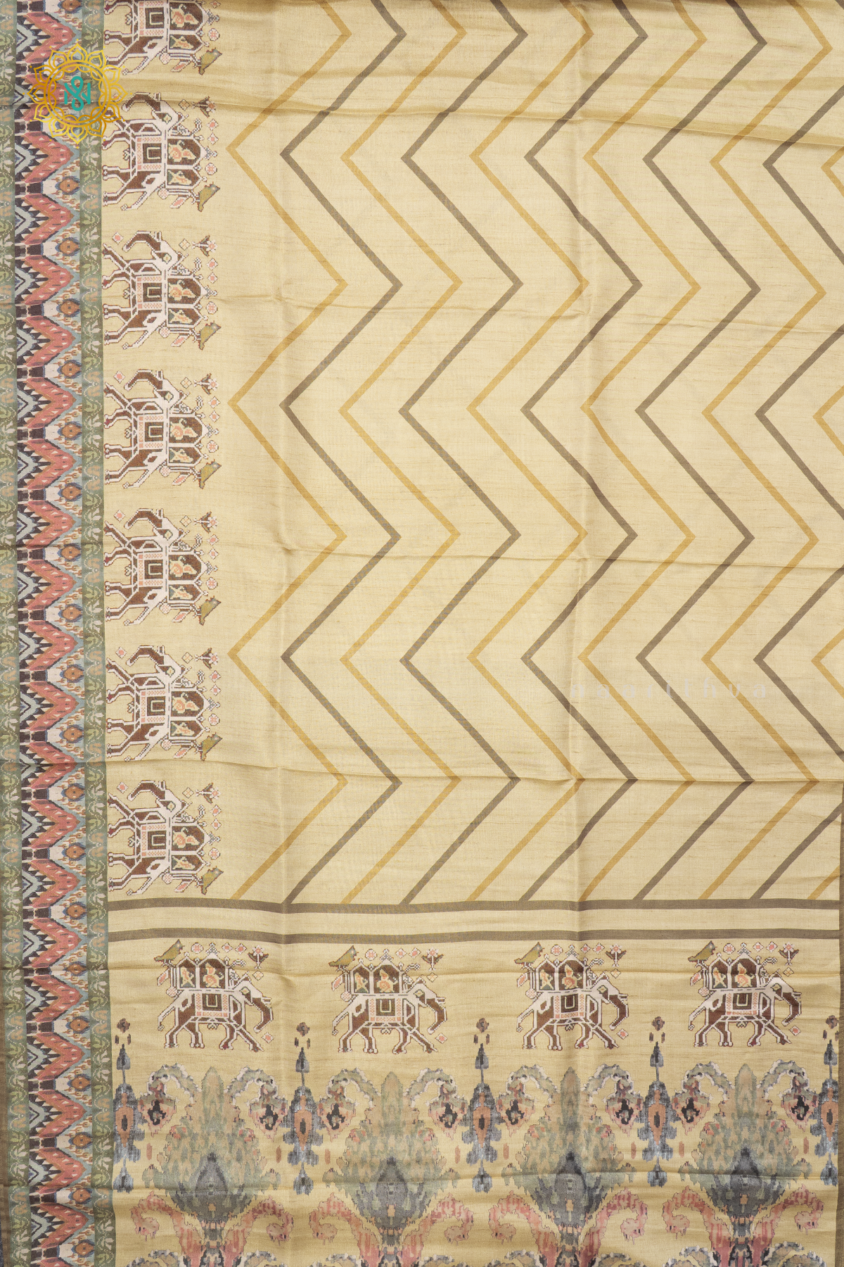 LIGHT YELLOW WITH GREEN - SEMI TISSUE