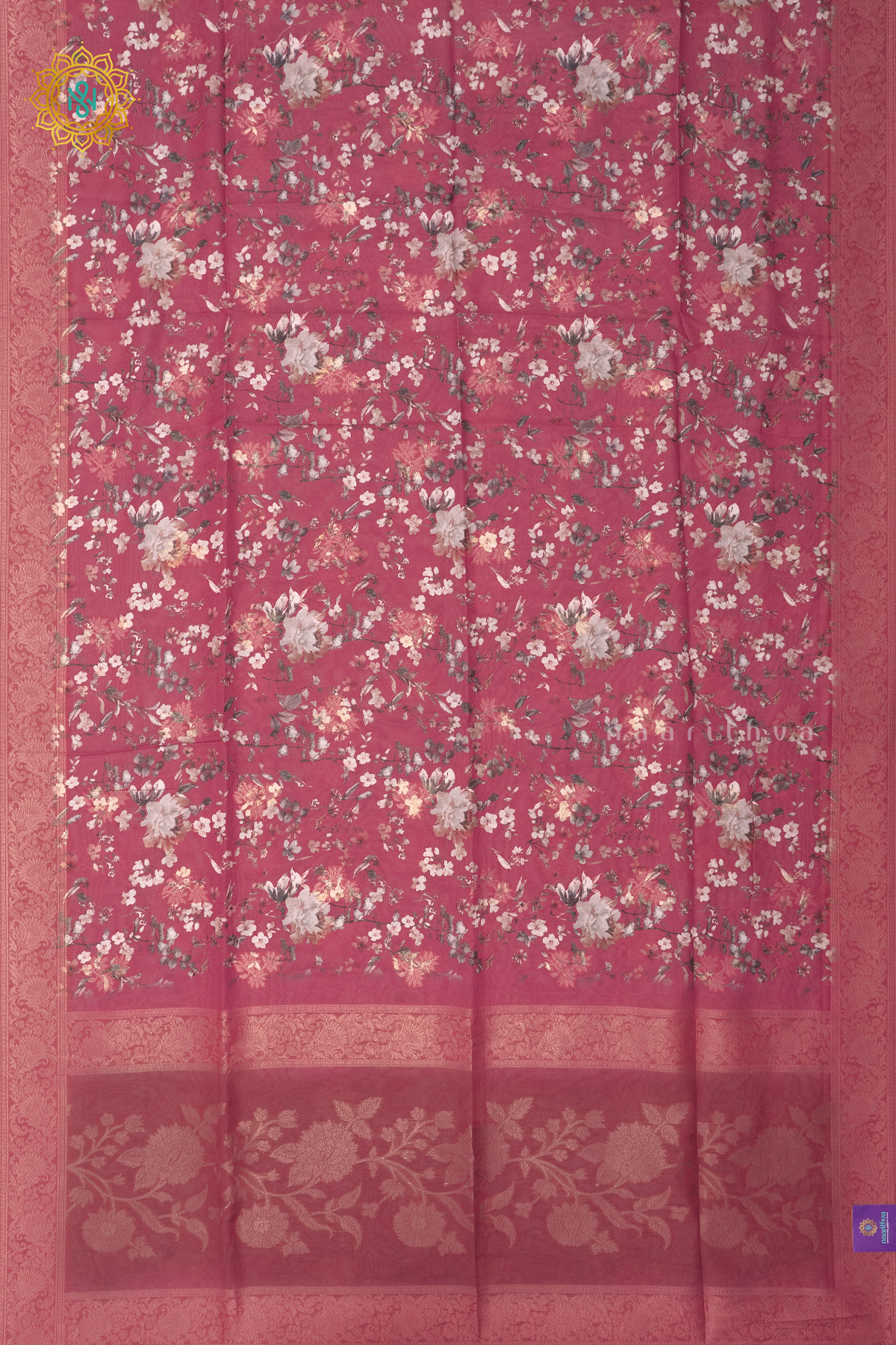 RED - SEMI CREPE SILK