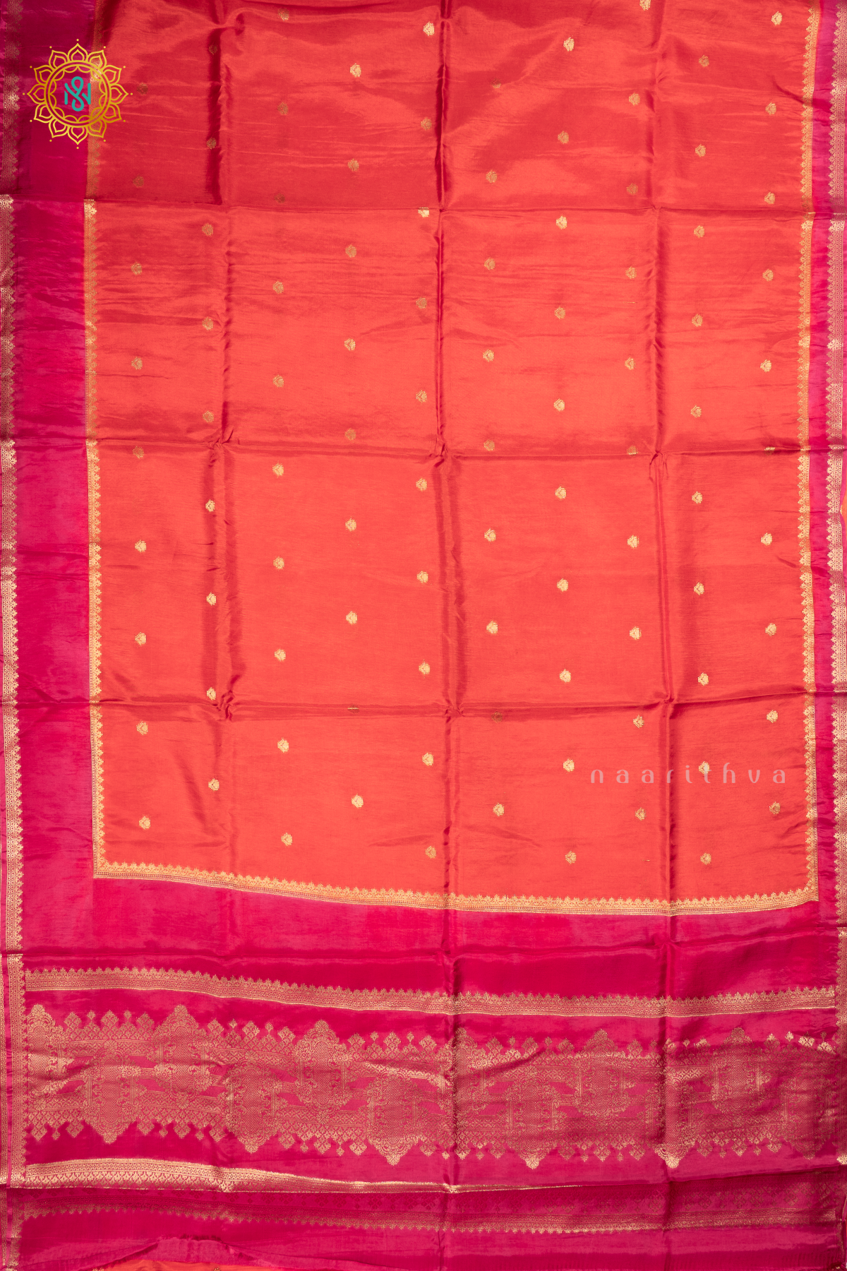 ORANGE WITH PINK - DOLA SILK