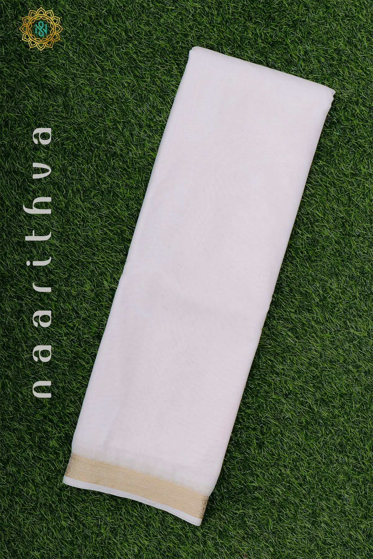 WHITE WITH PINK - CHIFFON GEORGETTE