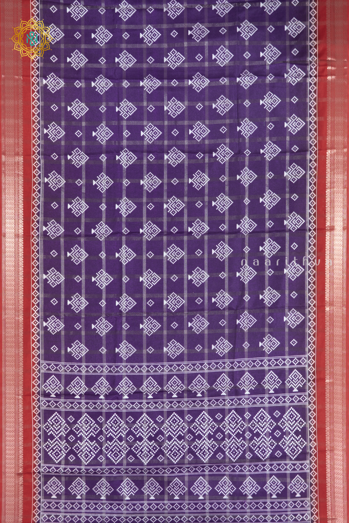 PURPLE WITH RED - DOLA SILK