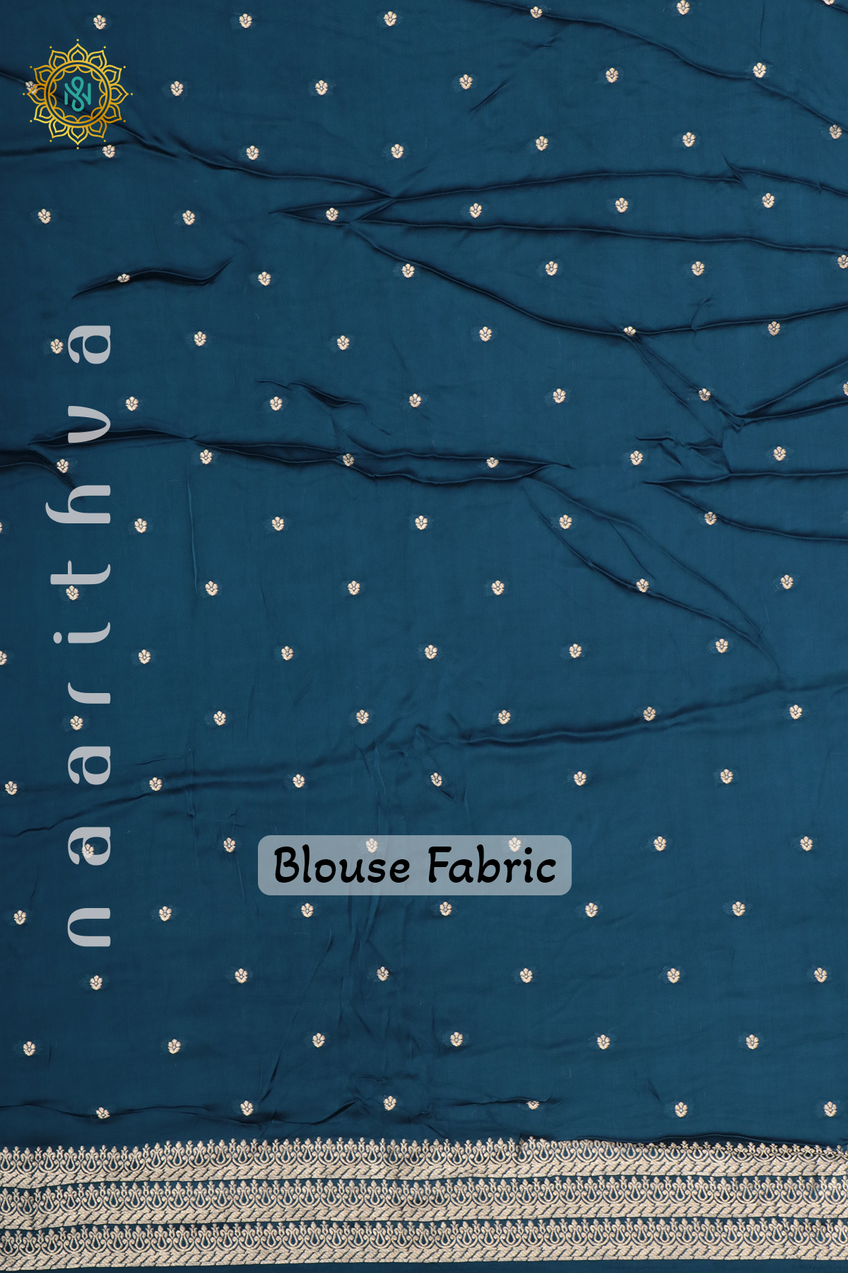 PEACOCK BLUE - SATIN BANARAS