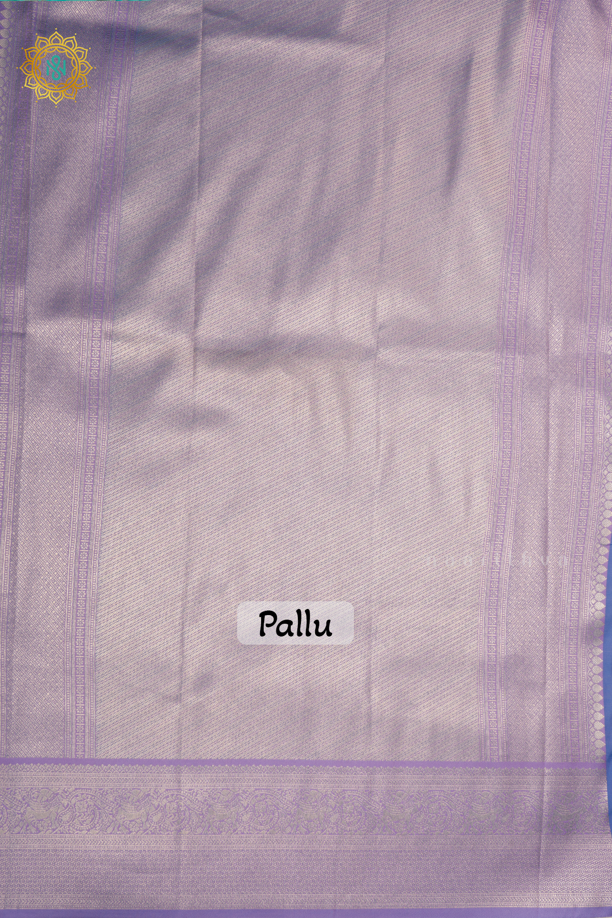 PRE BOOKING AQUA BLUE WITH LAVENDER - SEMI KANCHI