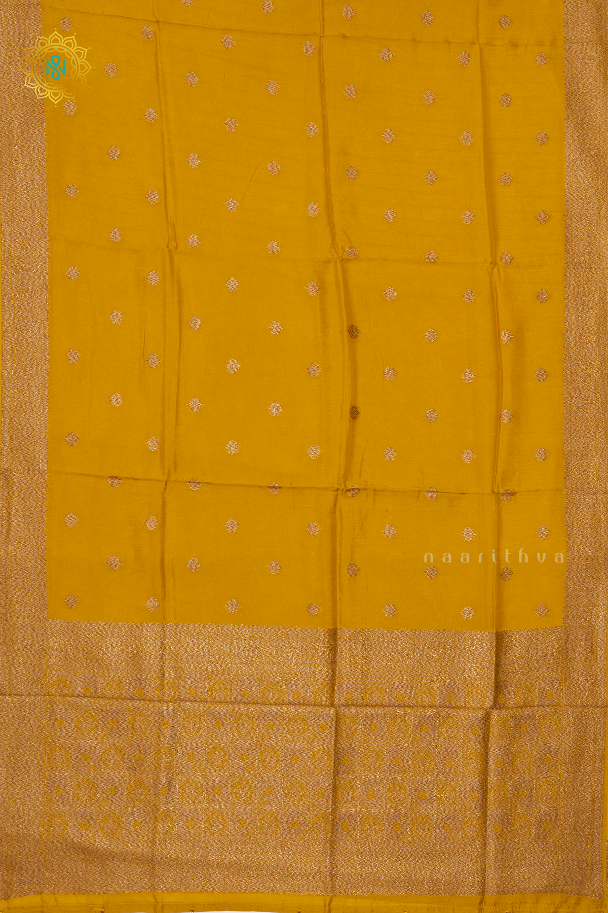 YELLOW - SEMI TUSSAR SILK