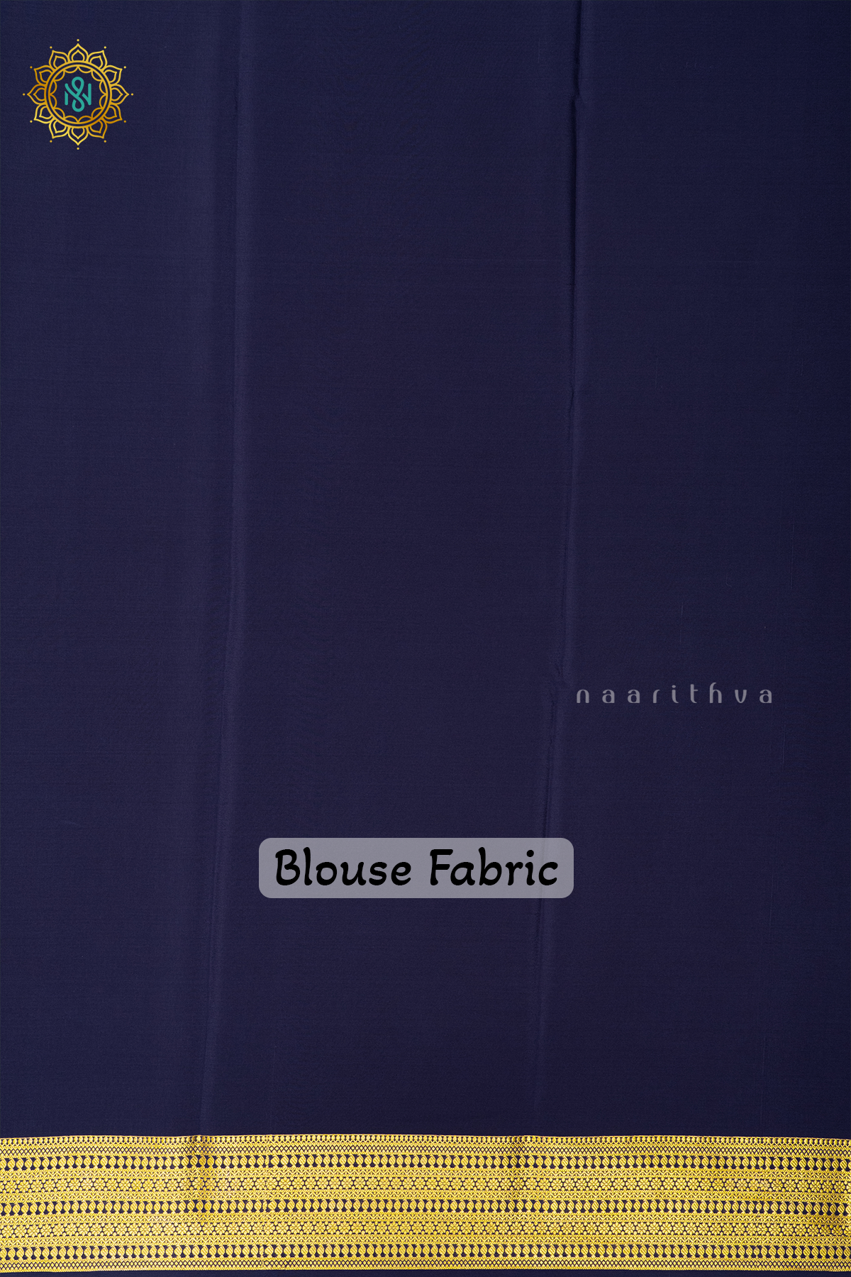 PARROT GREEN WITH NAVY BLUE - PURE MYSORE CREPE SILK