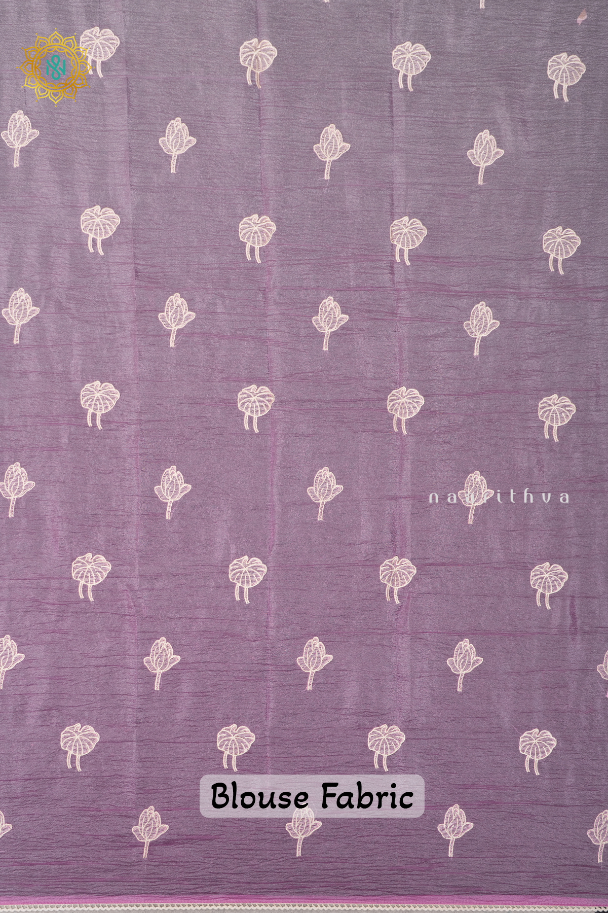 LIGHT PINK - CRUSH TISSUE WITH EMBROIDERY