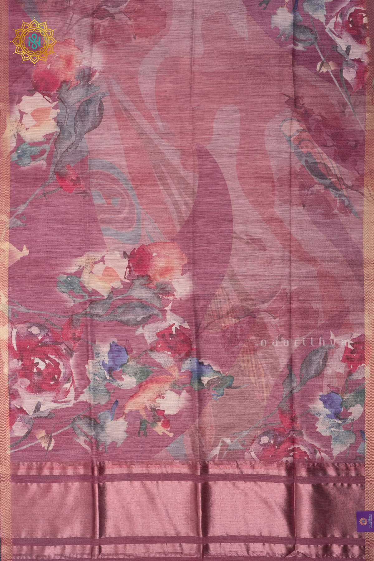 WINE - CHANDERI SILK