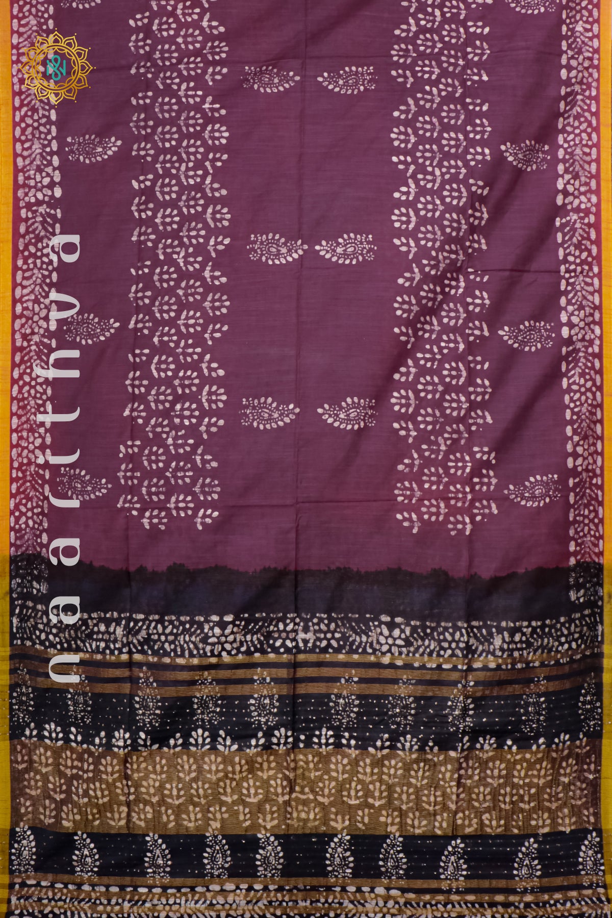 WINE WITH BLACK - SLUB COTTON