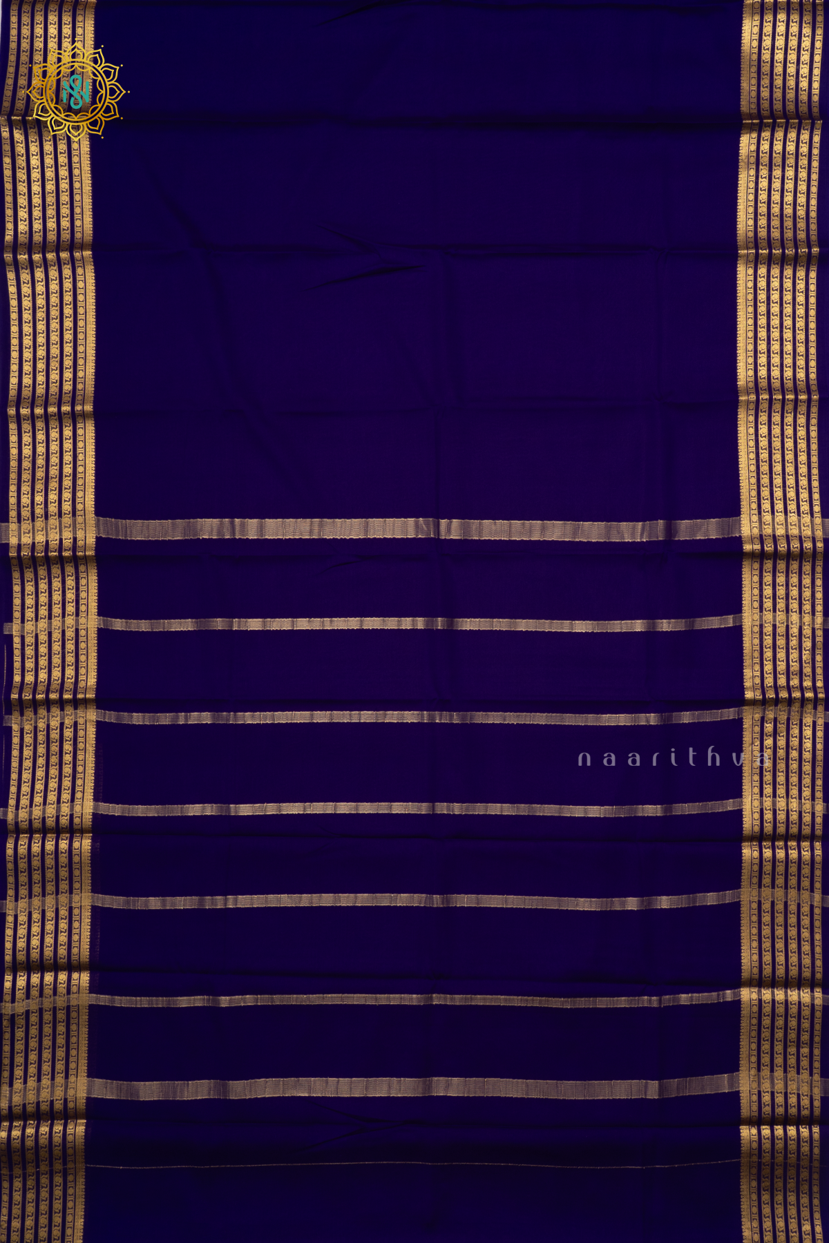 BLUE - PURE MYSORE CREPE SILK