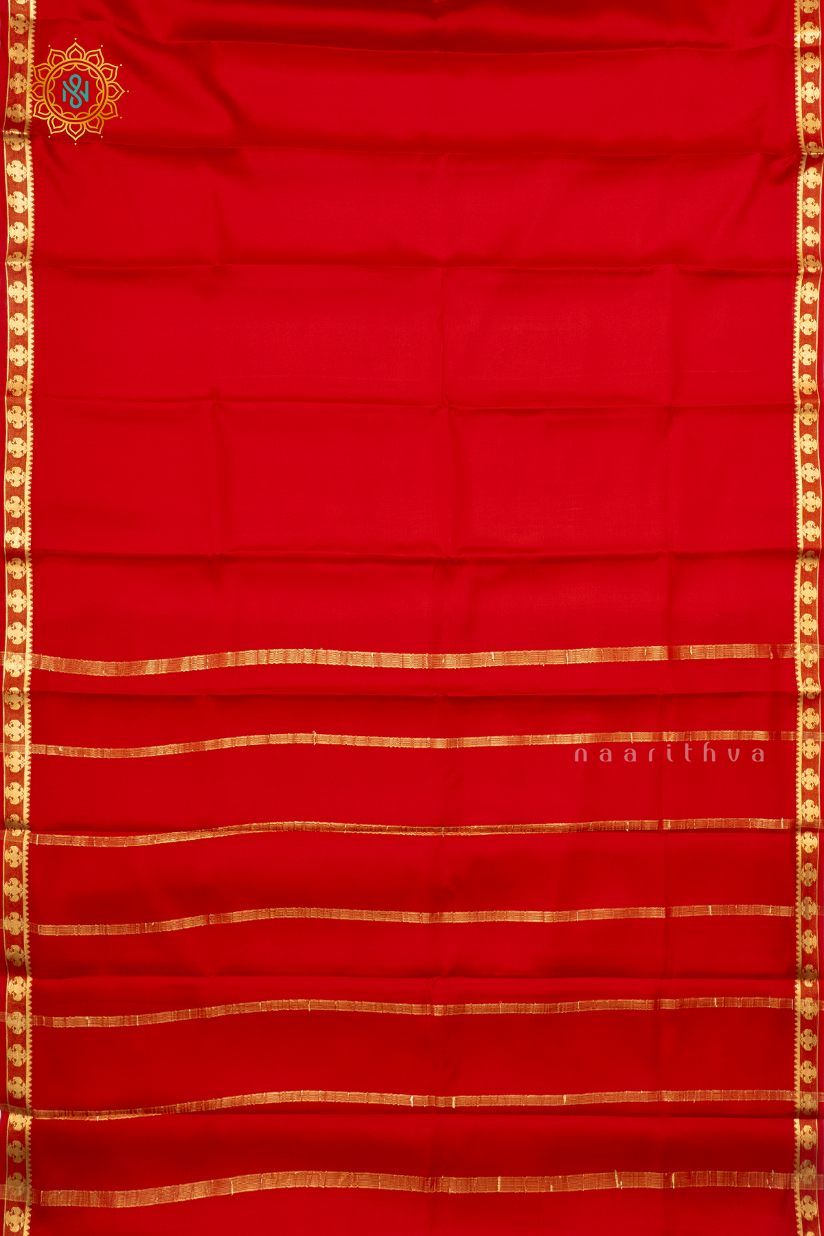 RED - PURE MYSORE CREPE SILK