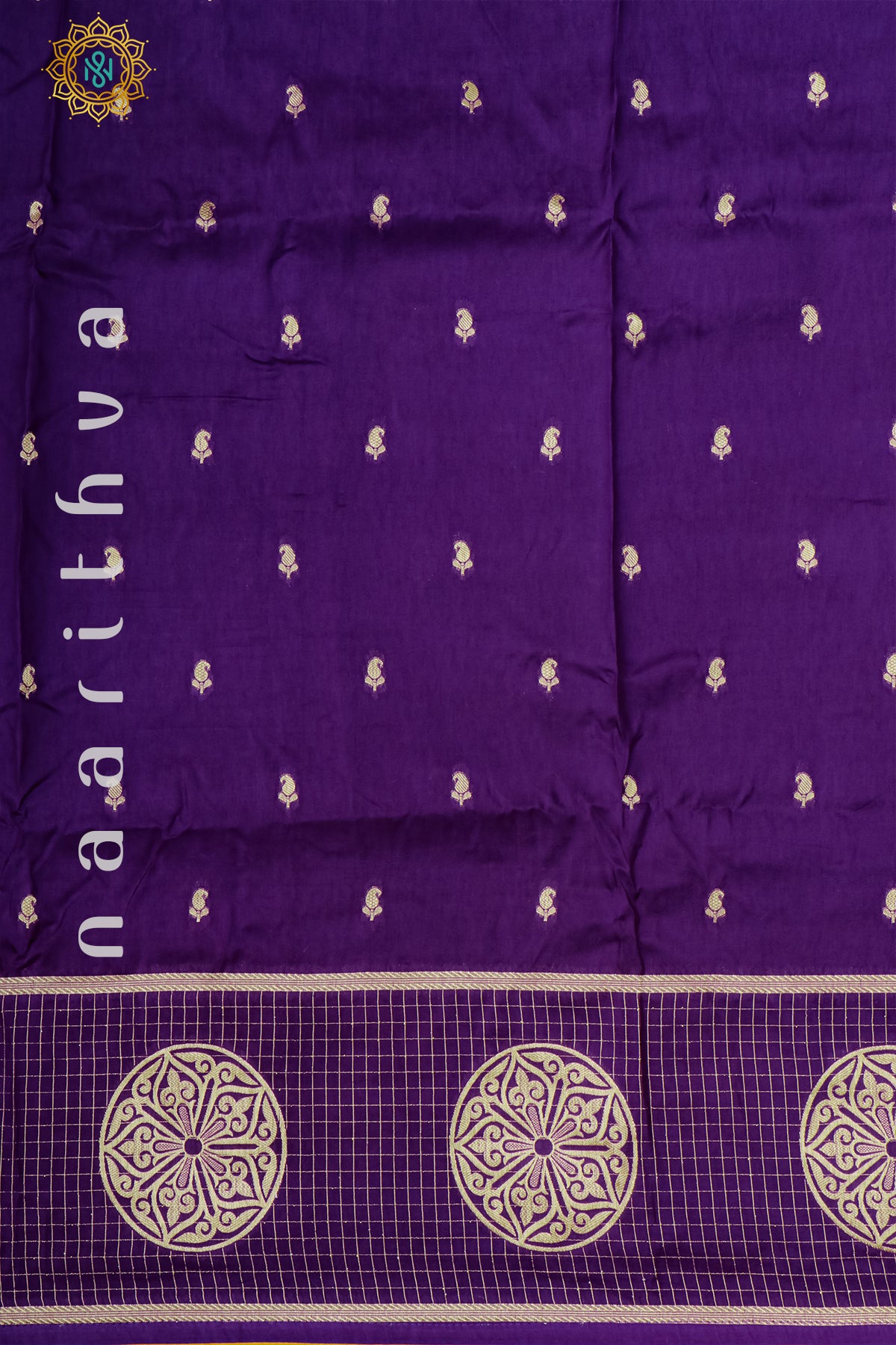PURPLE WITH YELLOW - DOLA SILK