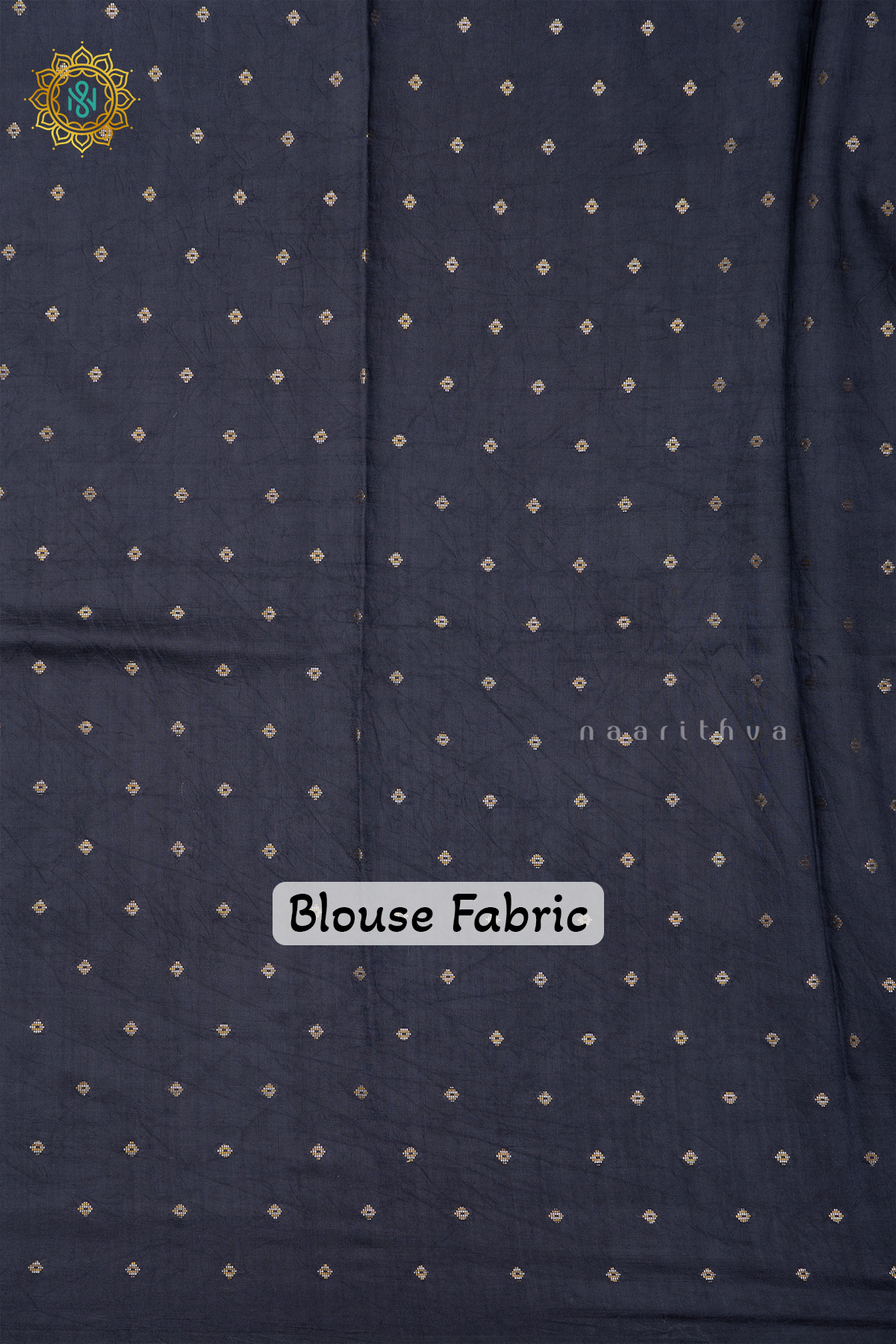 OFF WHITE WITH BLACK - SEMI CREPE SILK