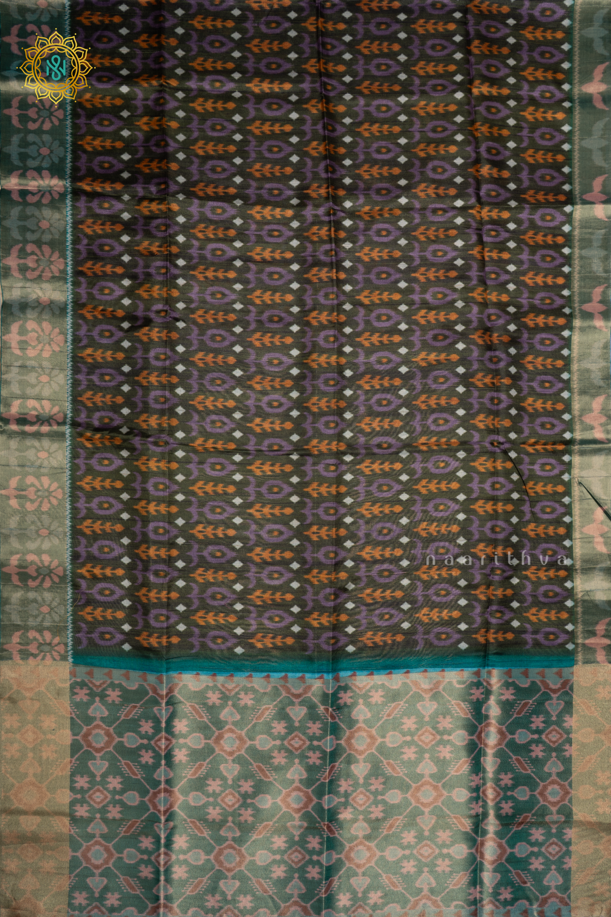 BOTTLE GREEN WITH LIGHT GREEN - KOTHA TUSSAR