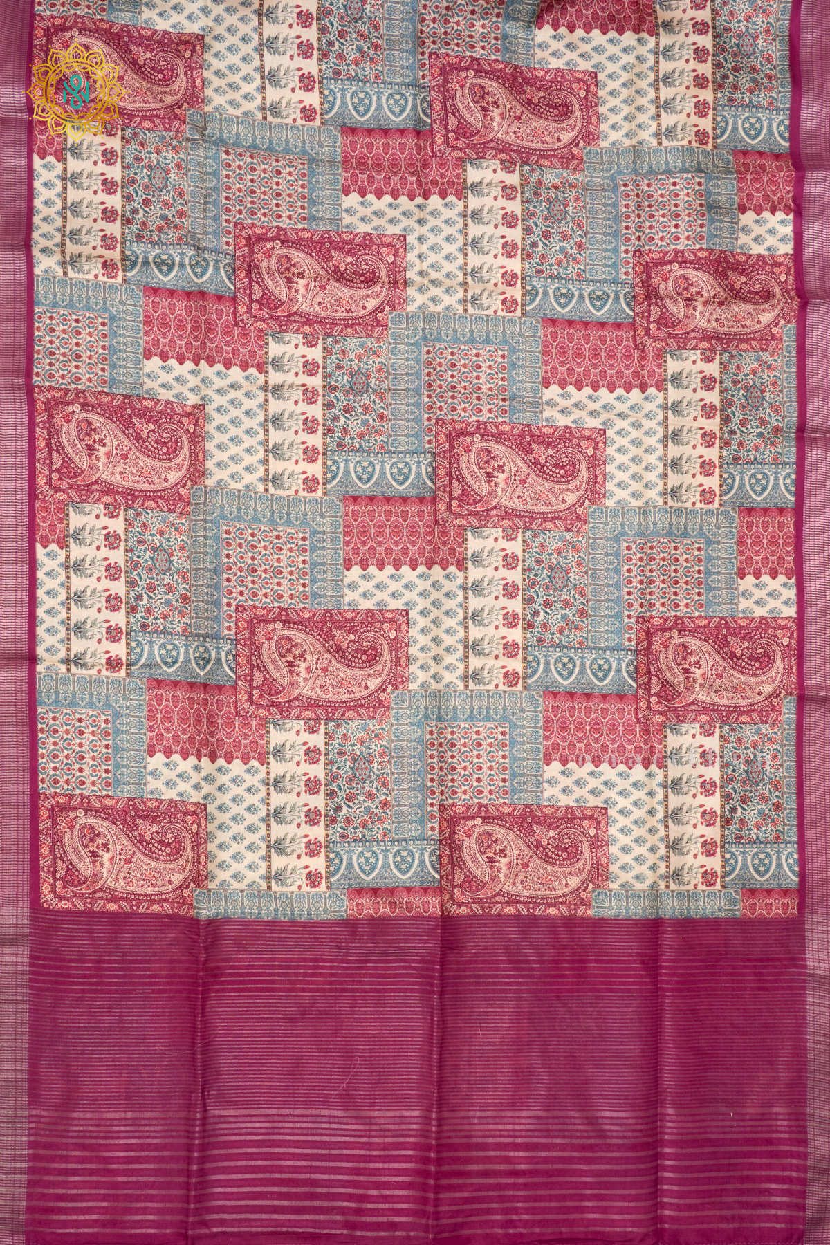 WINE - SEMI TUSSAR SILK