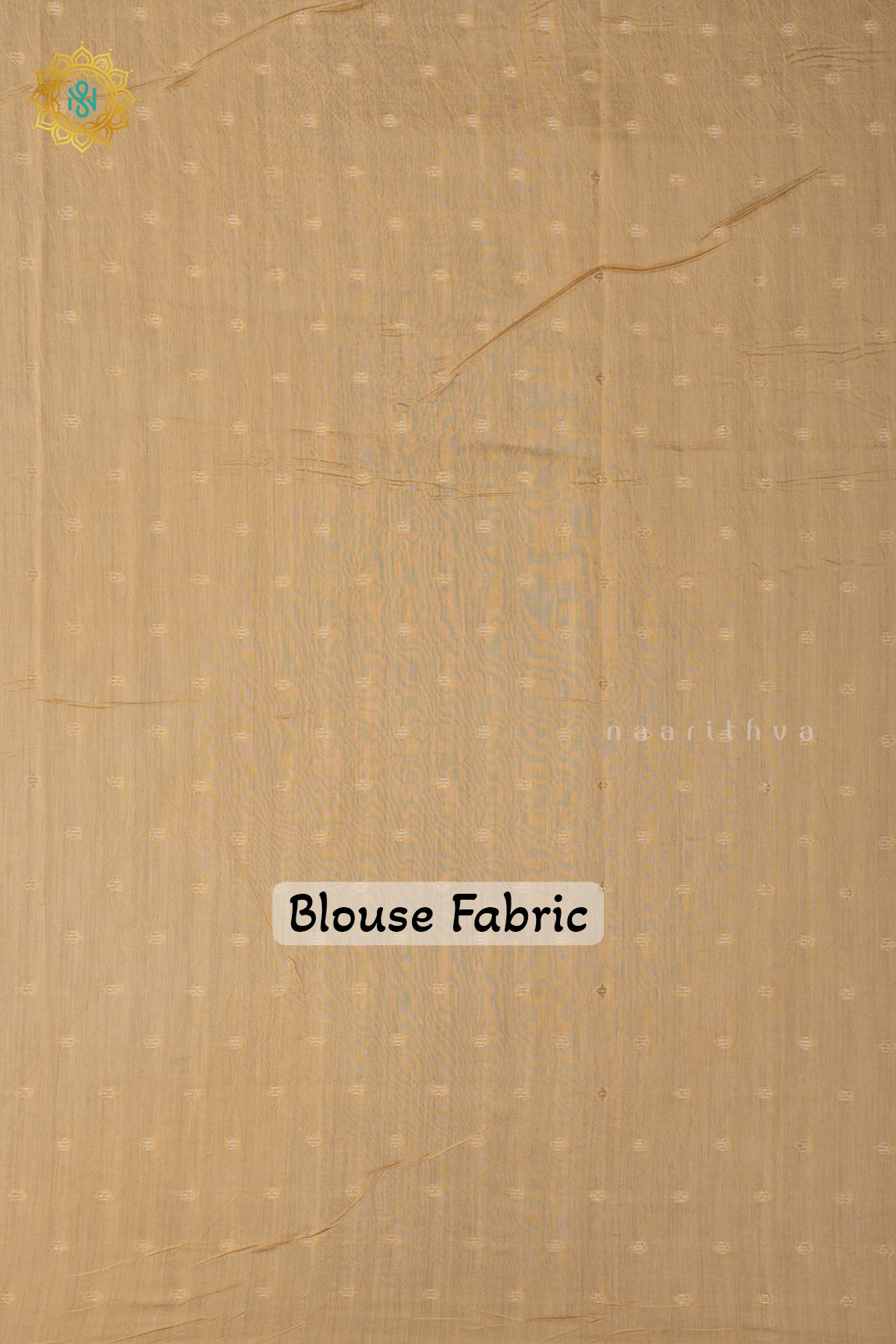 PEACHISH ORANGE - ORGANZA WITH KATHA WORK