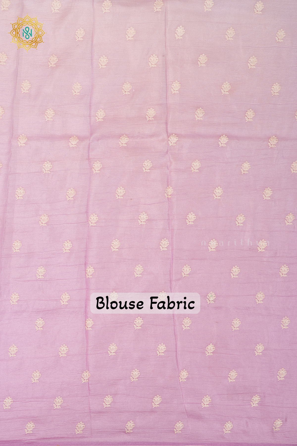 LIGHT PINK - CRUSH TISSUE WITH EMBROIDERY