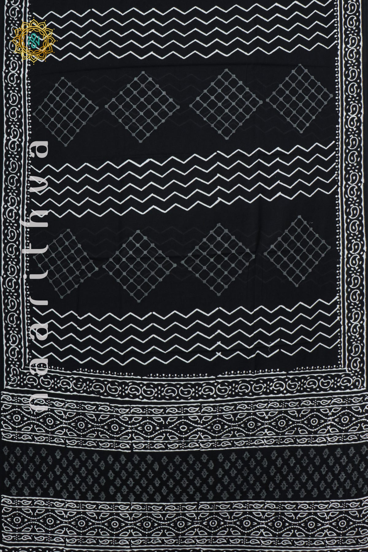 BLACK WITH WHITE - MUL COTTON